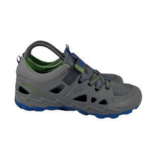 Merrell Hydro 2 Grey/Blue Outdoor Trail Water Shoes Hook and Loop Boys 6W